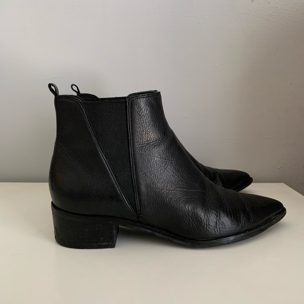 Marc Fisher Black Bootie Yale Pointy Toe